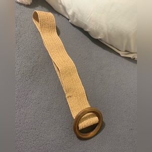 Tan straw belt
